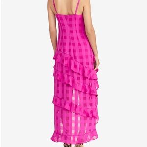 Rachel Roy's Remi dress has a dramatic high-low hem for a peek of leg